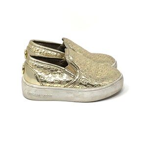 Michael Kors Ivy Alita‎ Gold Monogram Slip infant 5